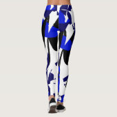 Funky Abstracte Art Geometry Voeg Isabella toe Leggings (Achterkant)