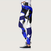 Funky Abstracte Art Geometry Voeg Isabella toe Leggings (Links)