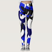 Funky Abstracte Art Geometry Voeg Isabella toe Leggings (Voorkant)