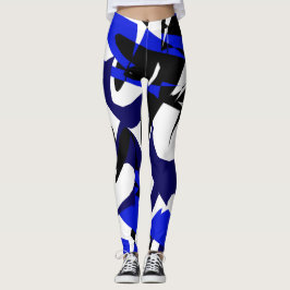Funky Abstracte Art Geometry Voeg Isabella toe Leggings