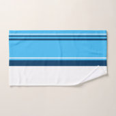 Funky Abstracte Art Light Dark Blue Bad Handdoek (Handdoek)