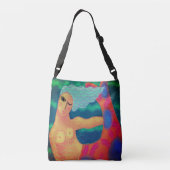 Funky Abstracte Art Mermaid Crossbody Tas (Achterkant)