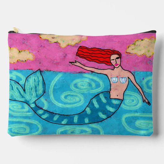 Funky Abstracte Art Mermaid Etui (Voorkant)