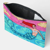 Funky Abstracte Art Mermaid Etui (Open)
