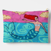 Funky Abstracte Art Mermaid Etui (Achterkant)