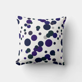 Funky Abstracte Art Shades van Blue Pillow Cushion Kussen