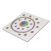 Funky Abstracte Art Tegeltje (Zijkant)