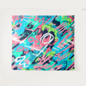 Funky Abstracte Art Wandkleed (Voorkant (horizontaal))