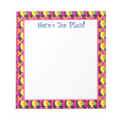 Funky Abstracte Boho Art Planner Notitieblok (Voorkant)