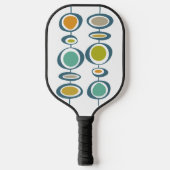 Funky Abstracte cirkels midden midden midden midde Pickleball Paddle (Voorkant)