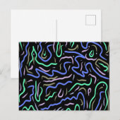 Funky Abstracte digitale kunst Briefkaart (Voorkant / Achterkant)