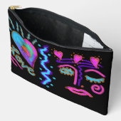 Funky Abstracte digitale kunst Etui (Open)