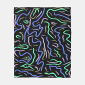 Funky Abstracte digitale kunst Fleece Deken (Voorkant)