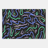 Funky Abstracte digitale kunst Inpakpapier Vel (Voorkant)