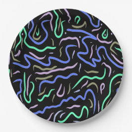 Funky Abstracte digitale kunst Papieren Bordje