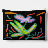 Funky Abstracte Floral Art Etui (Achterkant)