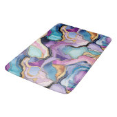 Funky Abstracte Geode Agaat Pattern Badkamer Badmat (Gekanteld)