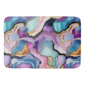 Funky Abstracte Geode Agaat Pattern Badkamer Badmat (Voorkant)