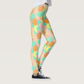 Funky Abstracte Geometric Hip 50s Pattern Leggings (Rechts)