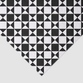 Funky Abstracte geometrische vierkantjes driehoeks Tissuepapier (Detail)