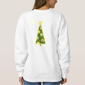 Funky Abstracte kerstboomtrui Trui (Achterkant)