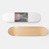 Funky abstracte konijnenkonijnenschaarplaat persoonlijk skateboard (Horizontaal)