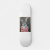 Funky abstracte konijnenkonijnenschaarplaat persoonlijk skateboard (Voorkant)