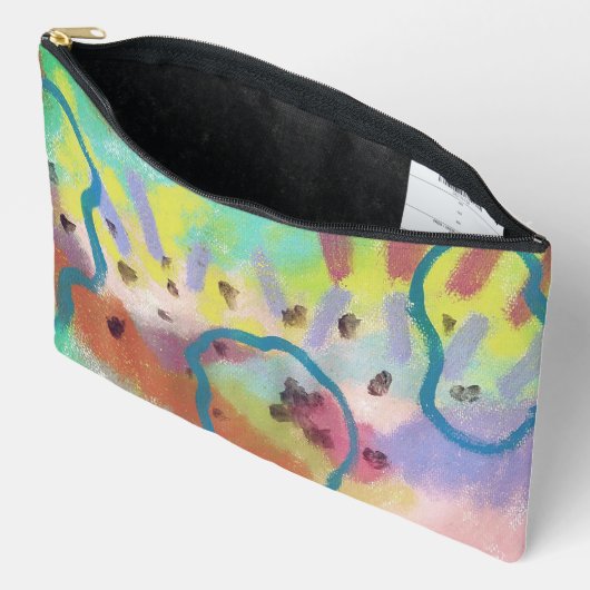 Funky Abstracte Kunst Accessoires Pouch Etui (Open)