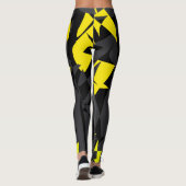 Funky Abstracte Kunst Geometrie Leggings (Achterkant)