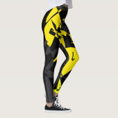 Funky Abstracte Kunst Geometrie Leggings (Rechts)