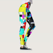 Funky Abstracte Kunst Geometrie Onverschrokken Leg Leggings (Rechts)