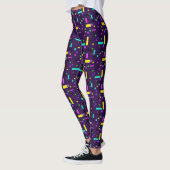 Funky Abstracte Kunst Geometrie Onverschrokken Leg Leggings (Links)