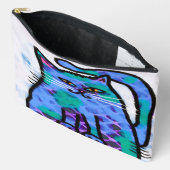 Funky Abstracte kunst kat Etui (Open)