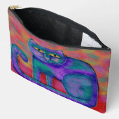 Funky Abstracte kunst kat Etui (Open)