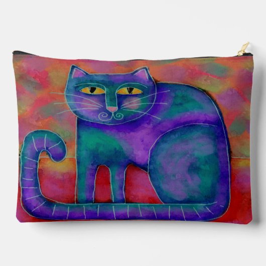 Funky Abstracte kunst kat Etui (Achterkant)