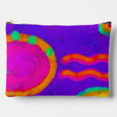 Funky Abstracte kunst make-up tas (Voorkant)