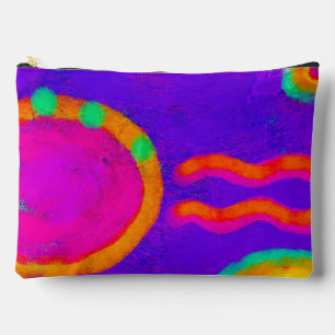 Funky Abstracte kunst make-up tas