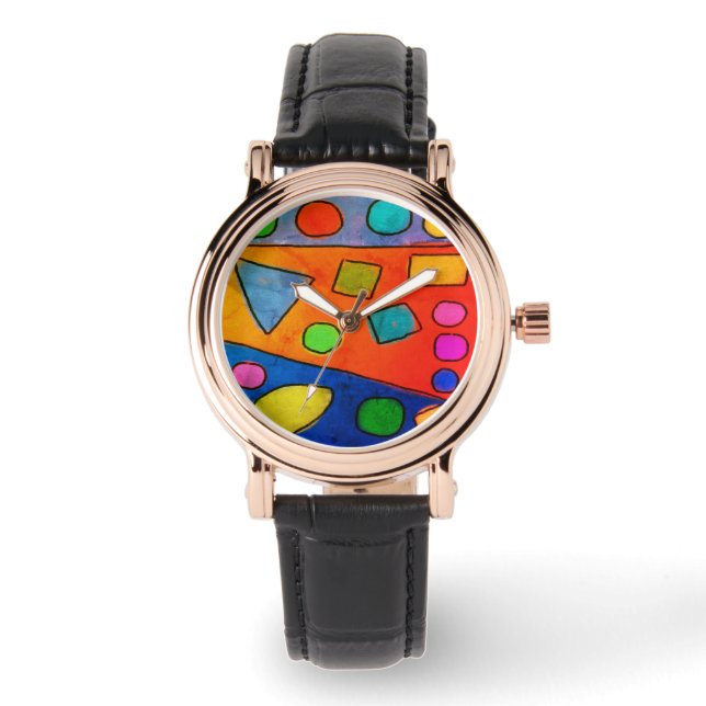 Funky Abstracte kunst om te Draag Horloge (Voorkant)