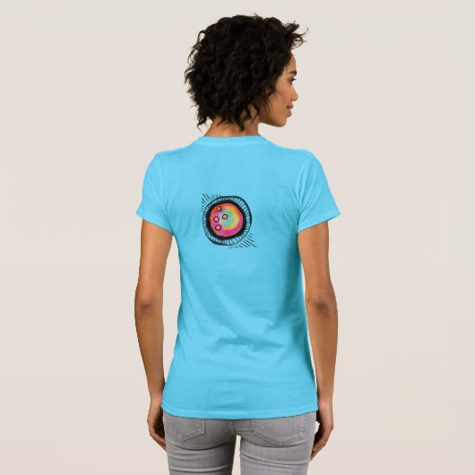 Funky Abstracte kunst om te Draag T-shirt (Achterkant volledig)