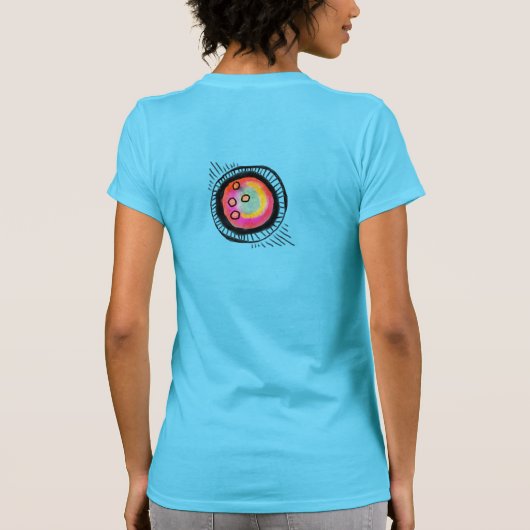 Funky Abstracte kunst om te Draag T-shirt (Achterkant)