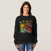 Funky Abstracte Kunst om te Dragen Trui (Voorkant volledig)