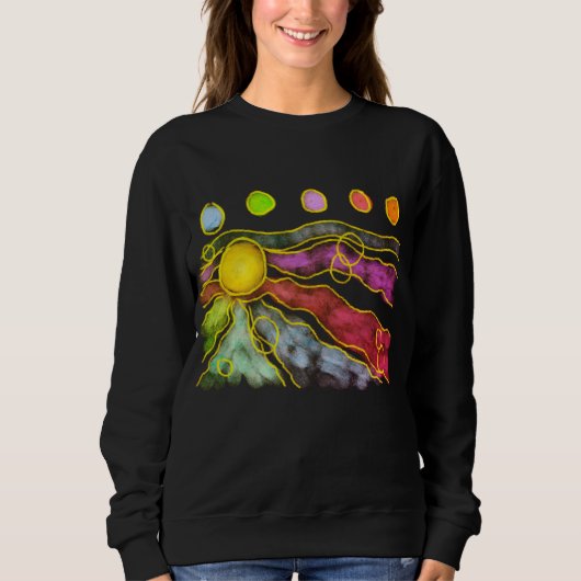 Funky Abstracte Kunst om te Dragen Trui (Voorkant)