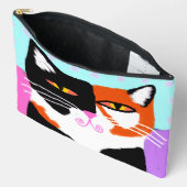 Funky Abstracte Kunst Schotse Kat Etui (Open)