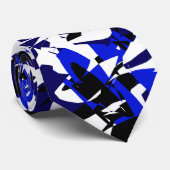 Funky Abstracte Kunstpatroon Stropdas (Opgerold)