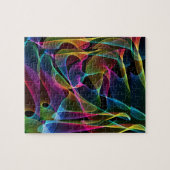 Funky abstracte regenboogkleur legpuzzel (Horizontaal)