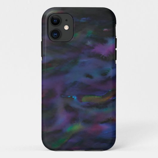 Funky abstracte rokerwaterkleur Case-Mate iPhone case (Achterkant)