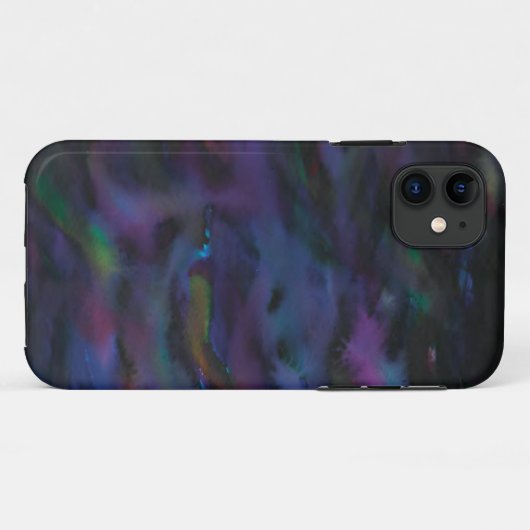 Funky abstracte rokerwaterkleur Case-Mate iPhone case (Achterkant (horizontaal))