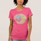 Funky Abstracte Sun Face Wearable Art T-shirt (Voorkant)