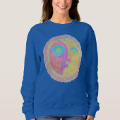 Funky Abstracte Sun Face Wearable Art Trui (Voorkant)