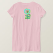 Funky Abstracte ventilatorkunst Draag T-shirt (Design achterkant)